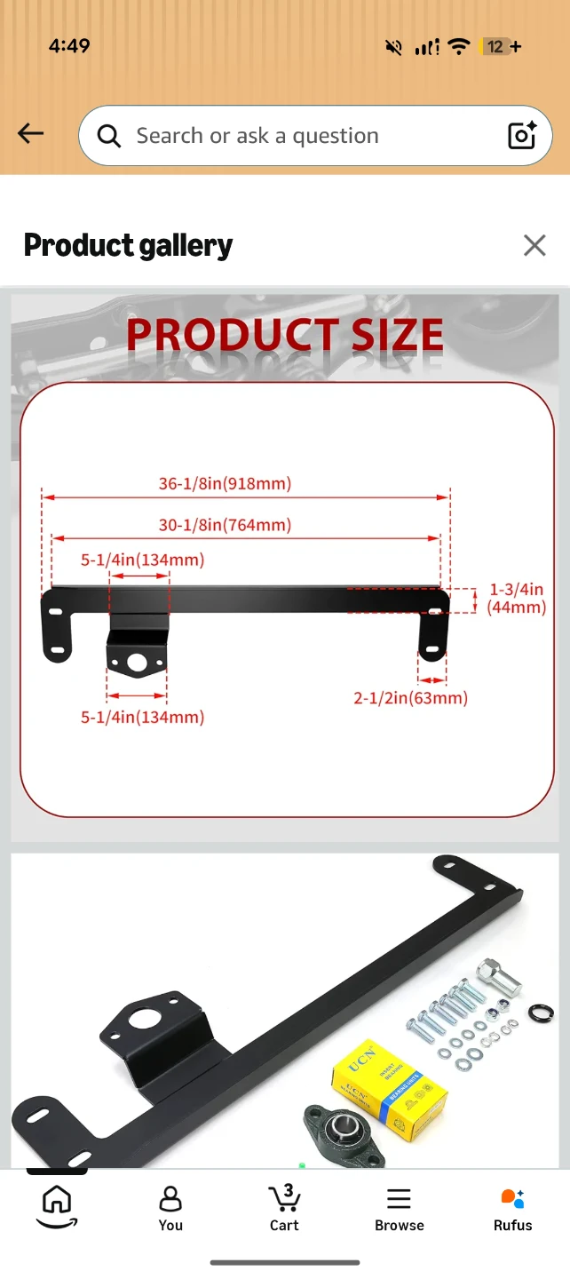 Steering Stabilizer Mount Hardware Kit - photo 2