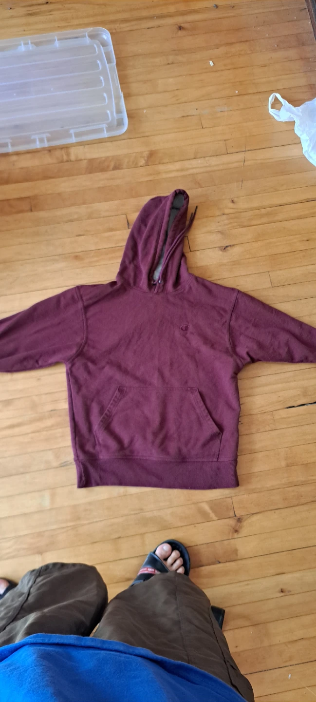 Champion Authentic Athleticwear Hoodie Burgundy Size S - photo 2