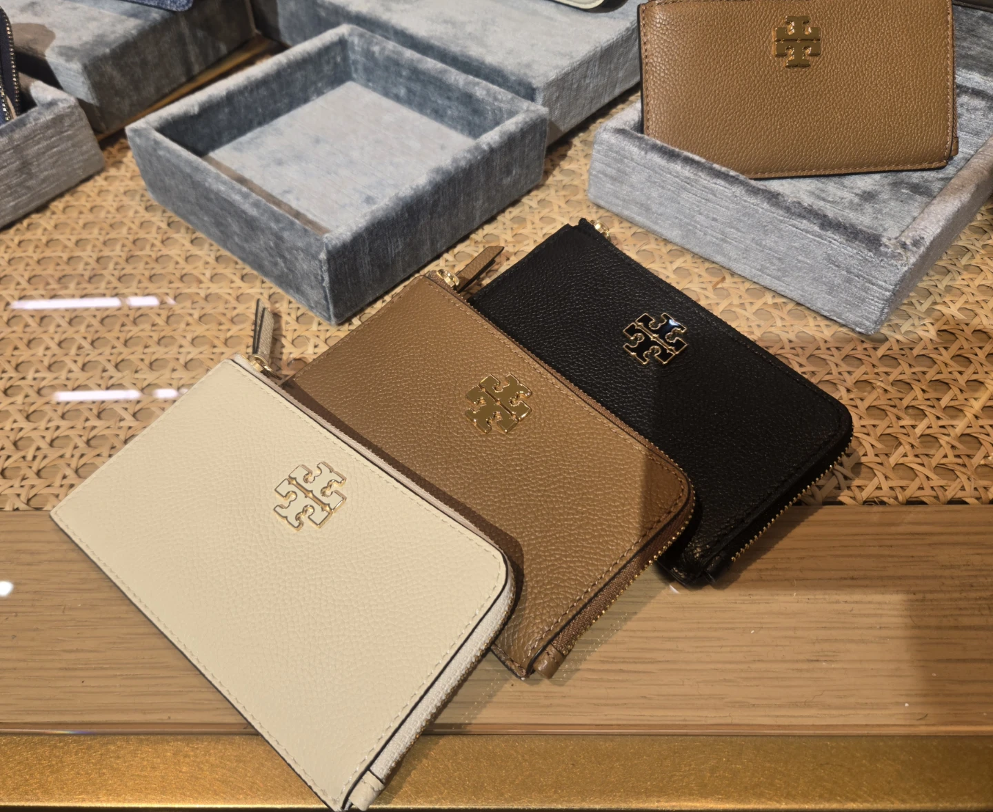 Tory Burch Black Leather Card Case