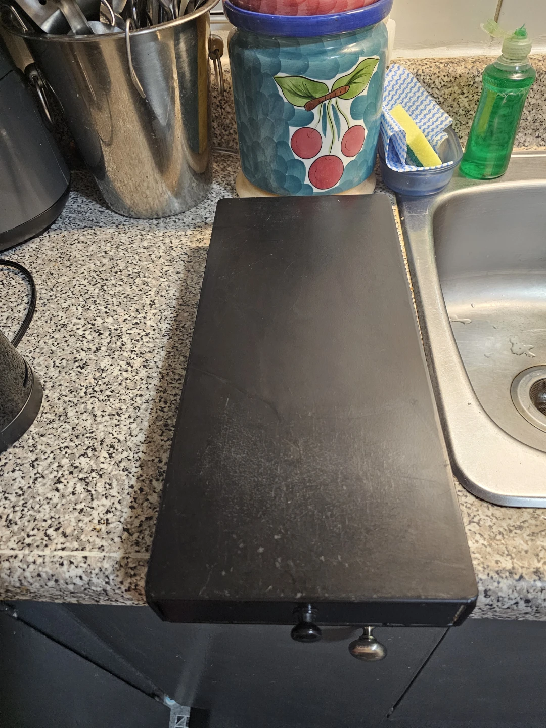 Black Metal K-Cup Coffee Pod Holder Drawer