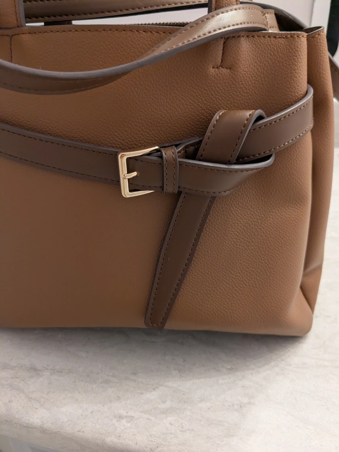 Brown Leather Aldo Top Handle Handbag - photo 4