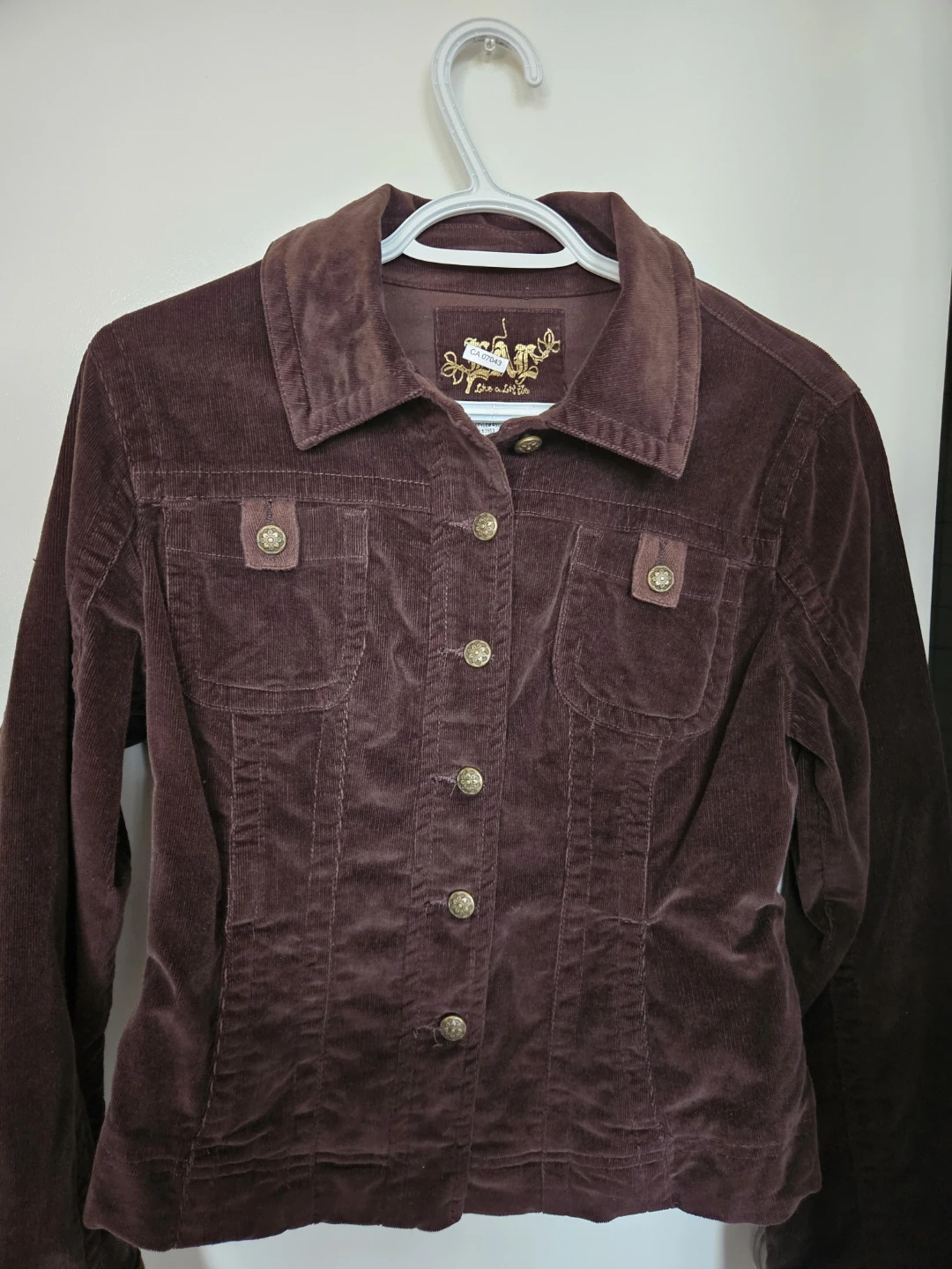 Brown Y2K fitted jacket