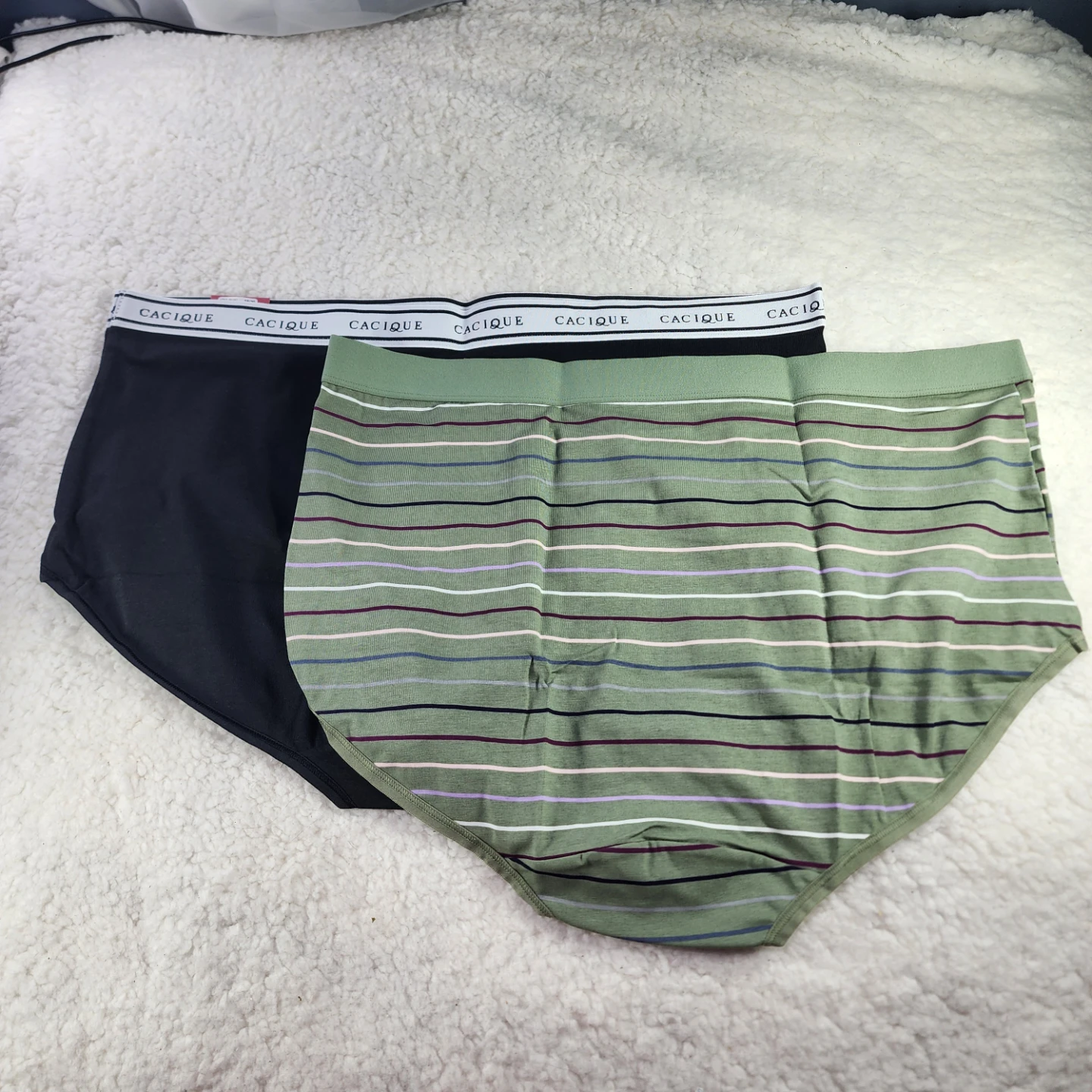 18/20 Cacique by Lane Bryant Cotton Full Brief Panty Set of 2 - photo 5