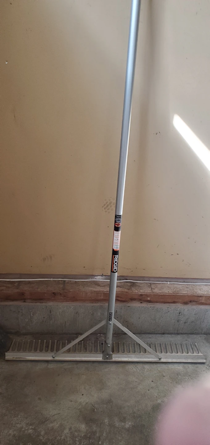 RIDGID Aluminum Landscaping and Leaf Rake