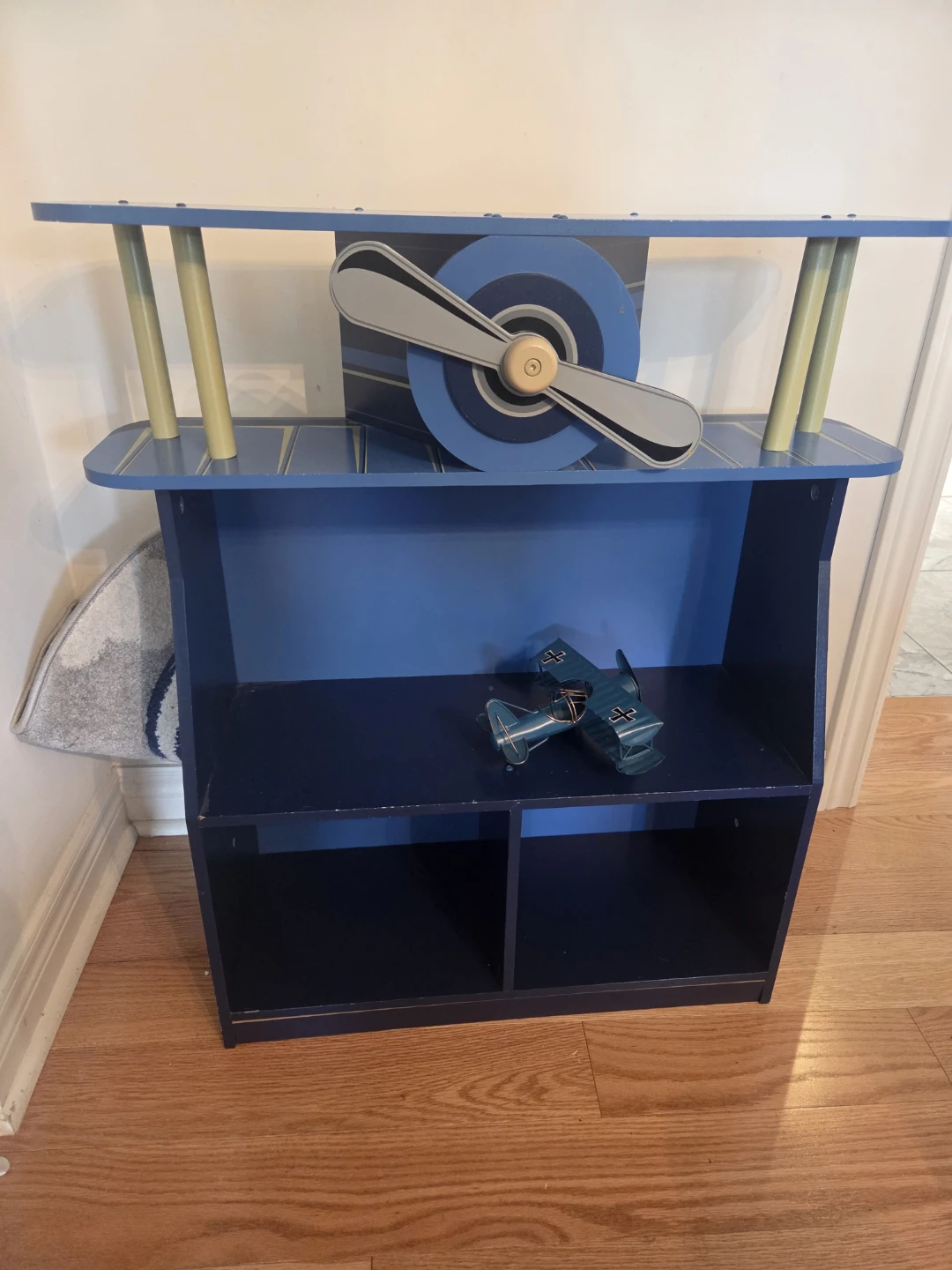 Blue Airplane Themed Shelf