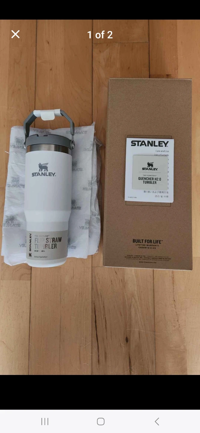 Stanley White The Iceflow Flip Straw Tumblr (Brand New In Box)