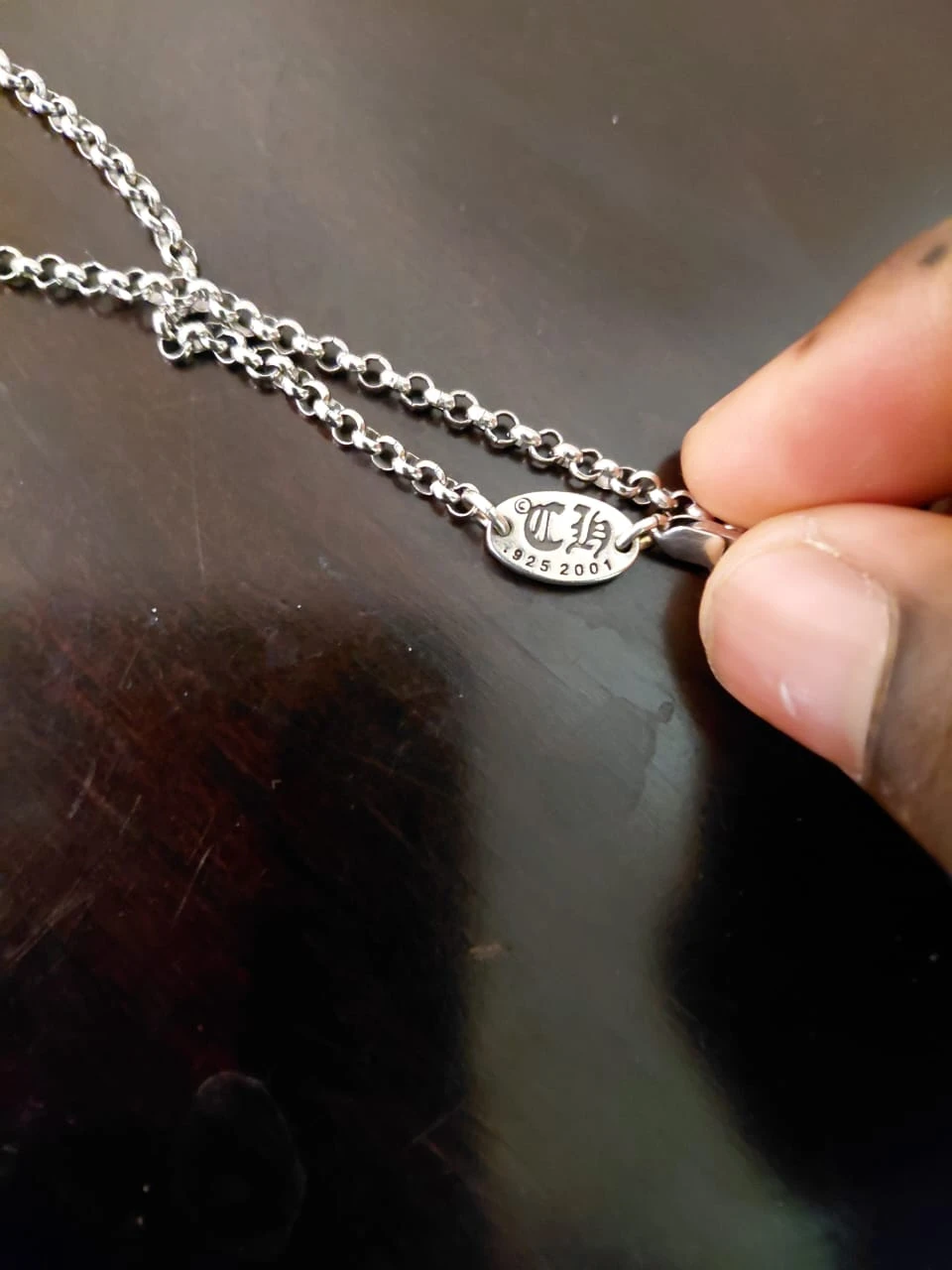 Chrome Hearts Sterling Silver Pendant Necklace - photo 2