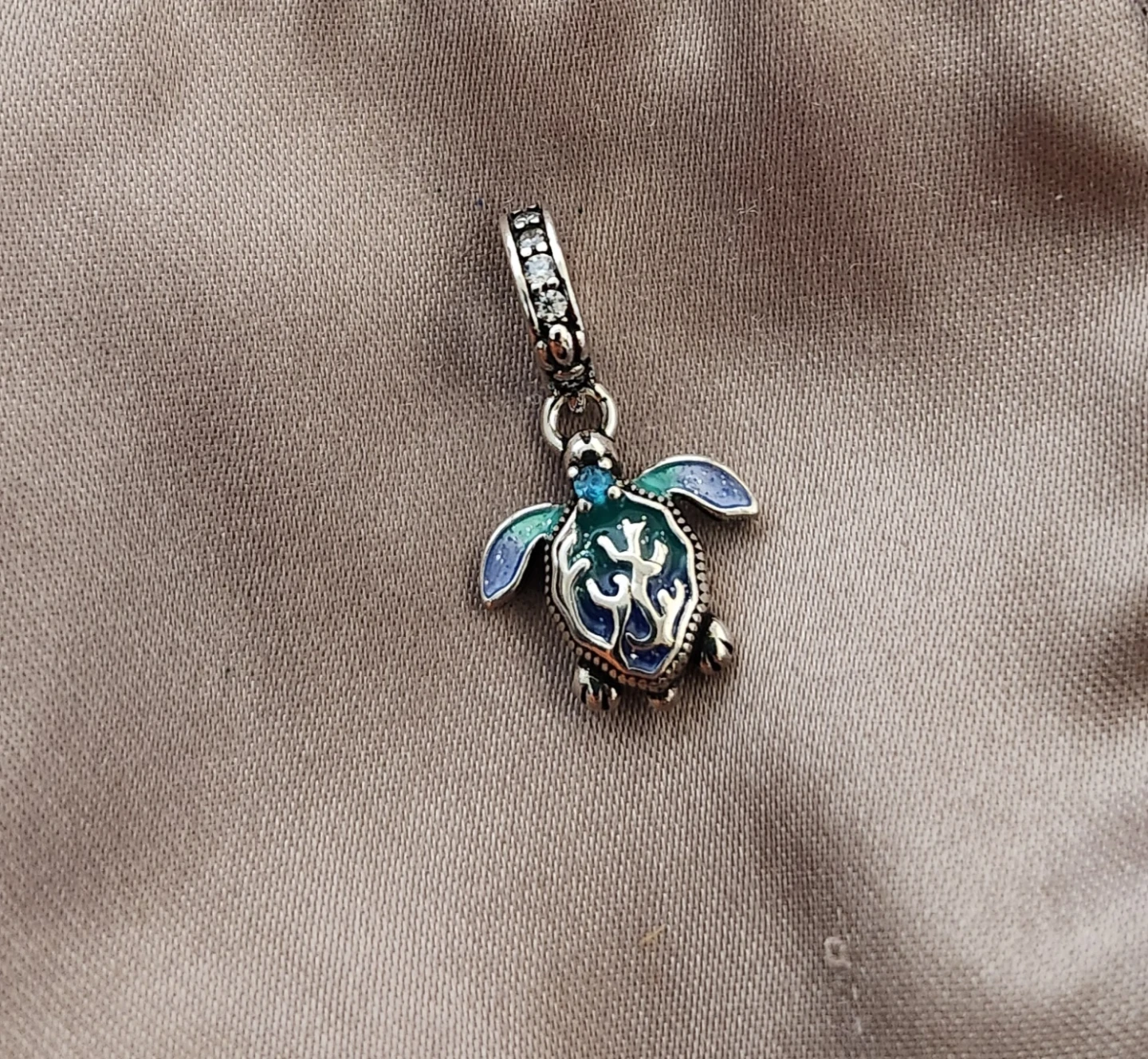 Turtle Charm with Glow-in-the-Dark