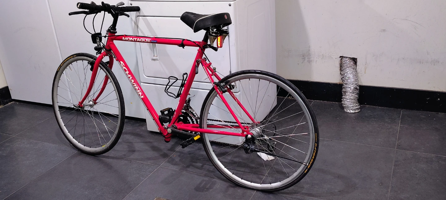 Schwinn Montague Red Hybrid Bike