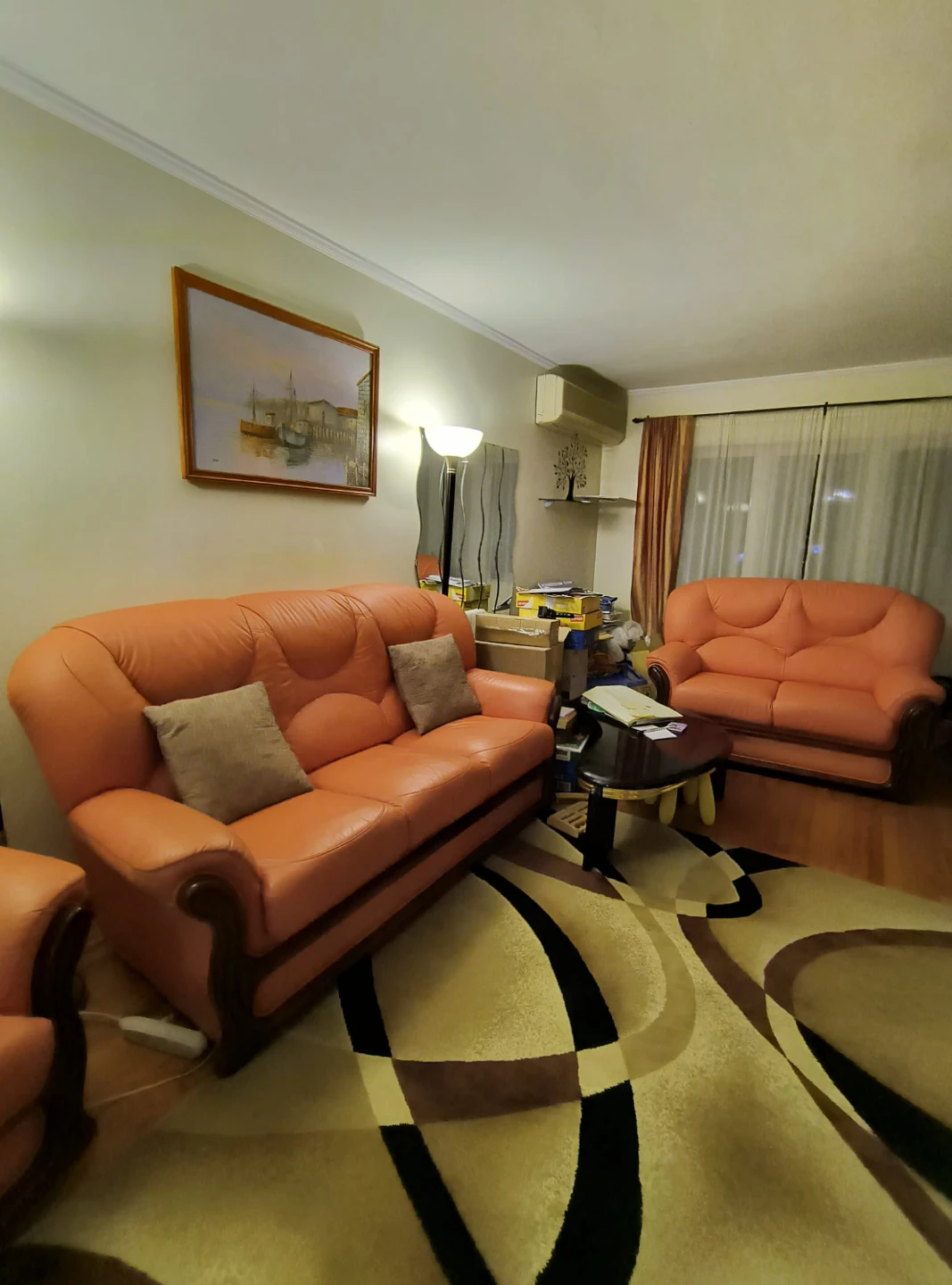 Leather living room set
