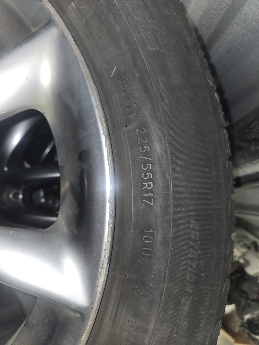 225/55R17 Studless Winter Tires on Infiniti Rims (Set of 4) - photo 2