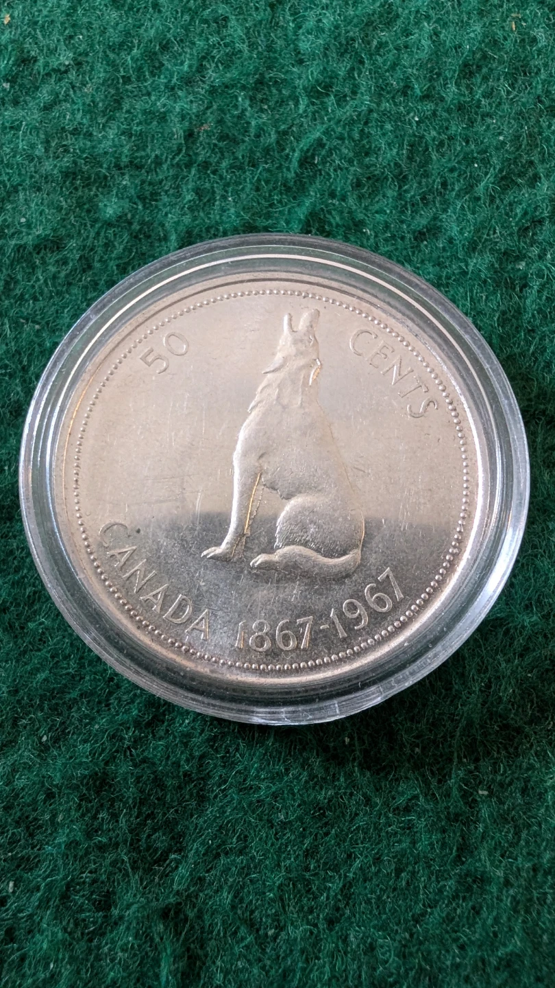 Canada 50 Cents Coin 1867-1967 - photo 2