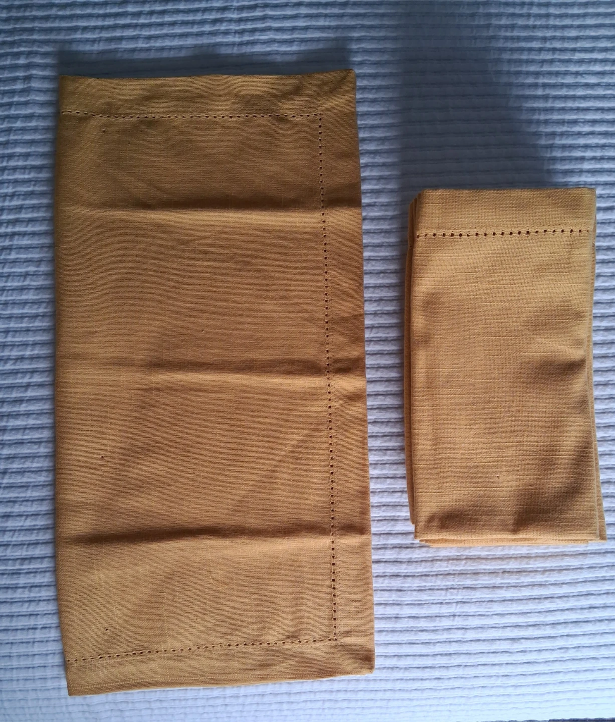 Orange-Brown Linen Napkins Set - photo 2