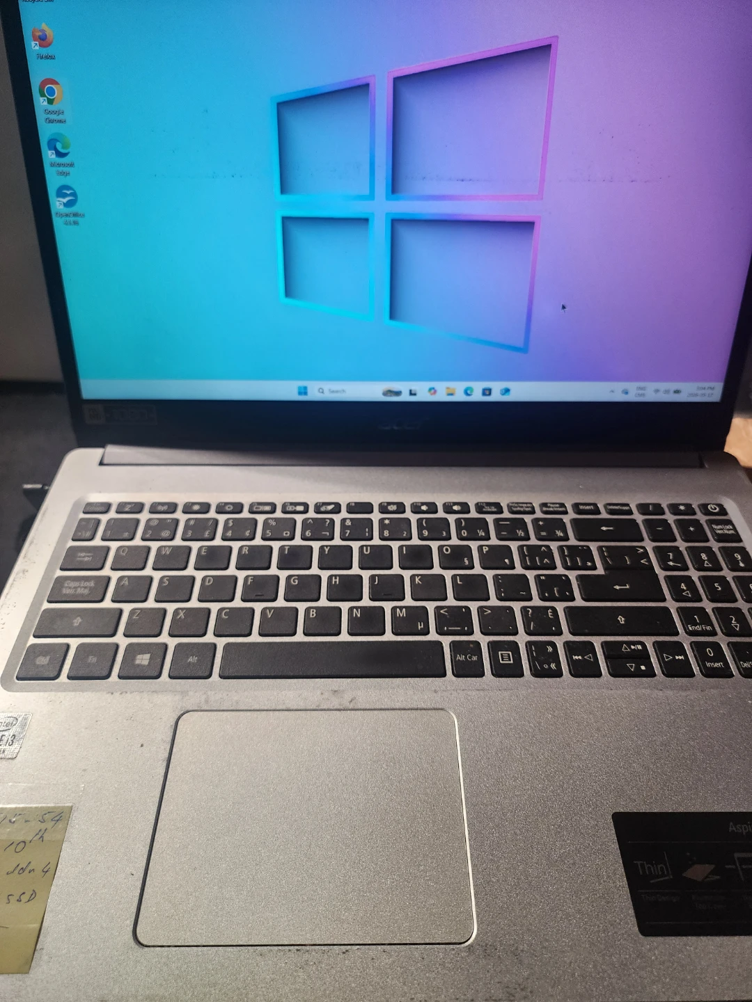 Acer Aspire A515-54 Laptop - Intel Core i3, 8GB RAM, 120GB SSD