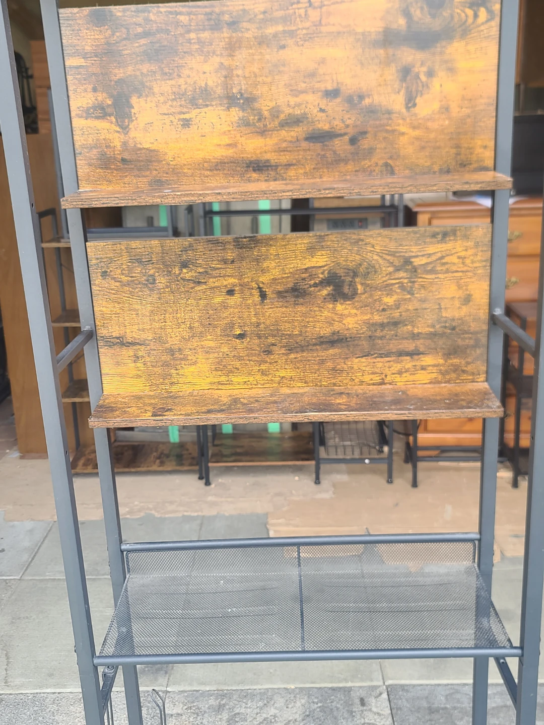 Industrial Style 3-Tier Shelf Unit - photo 2