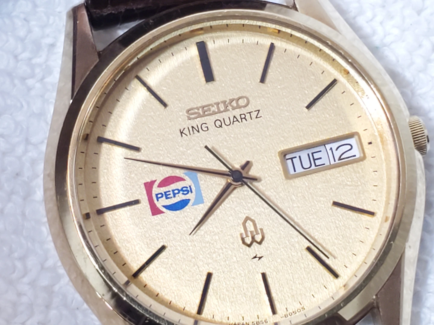 Seiko King Quartz Men's Vintage Watch Day Date G CAP GOLD - photo 3