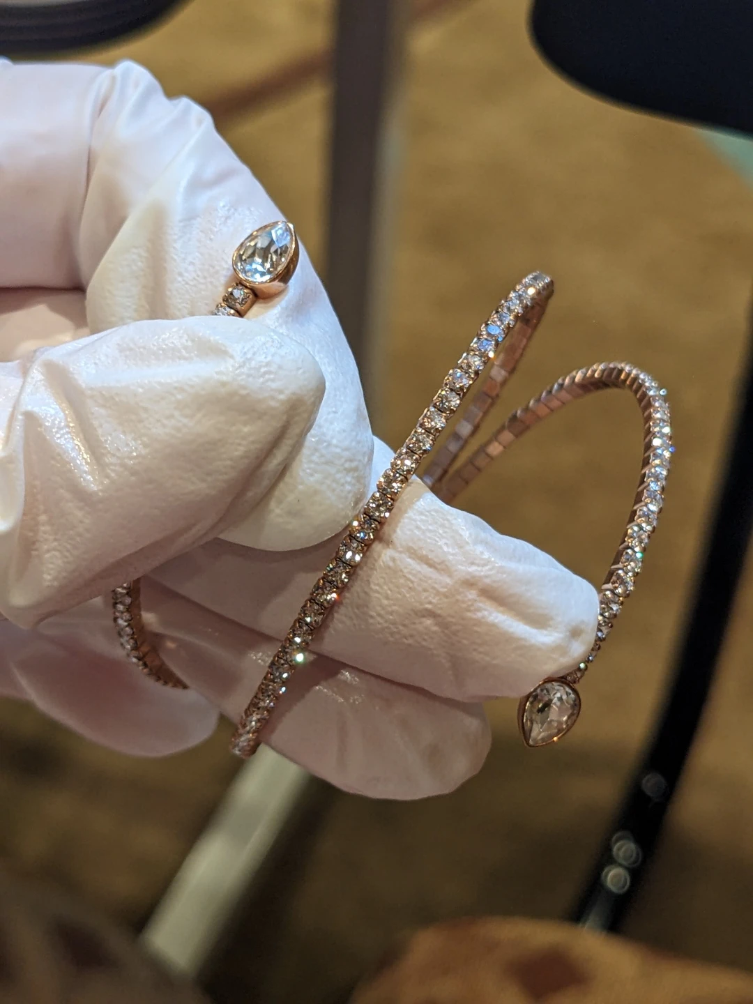 Swarovski Rose Gold Tone Crystal Bracelet - photo 4
