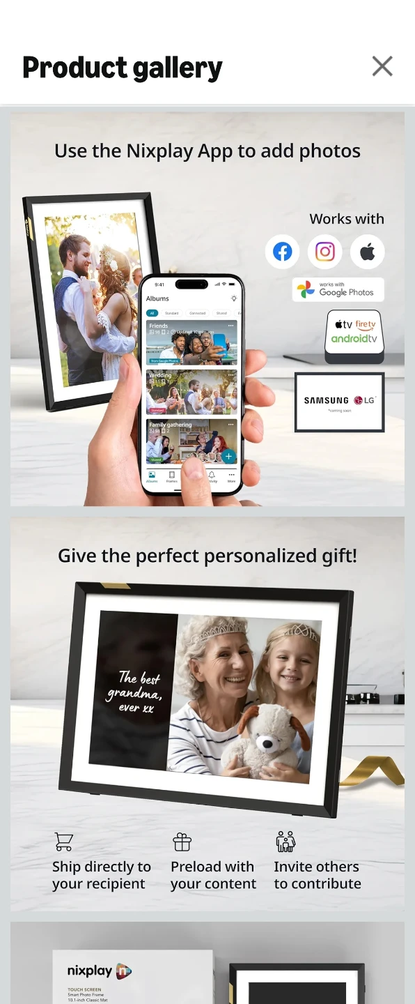 Nixplay Smart Digital Photo Frame - photo 3