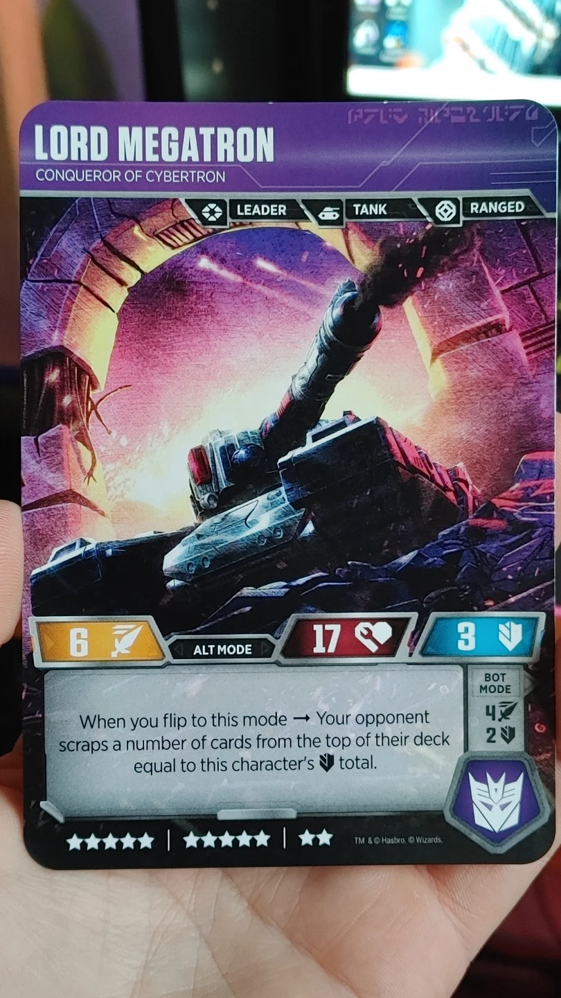Lord Megatron - Conqueror of Cybertron| TRANSFORMERS TCG - photo 4