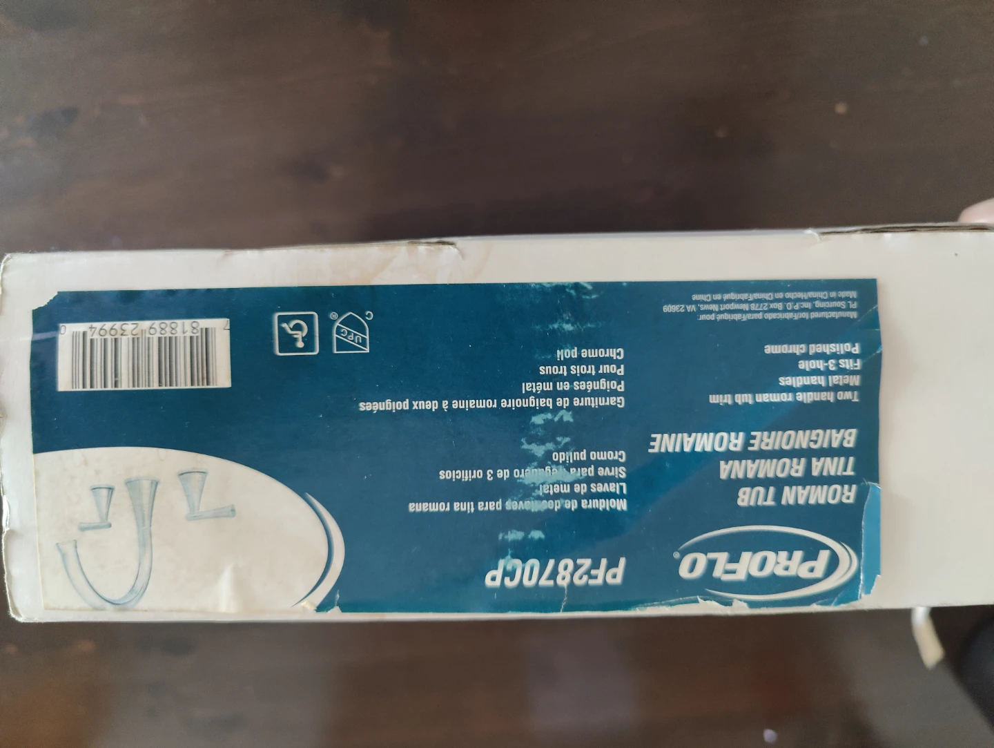 PROFLO Two Handle Roman Tub Trim PF2870CP Chrome - photo 5