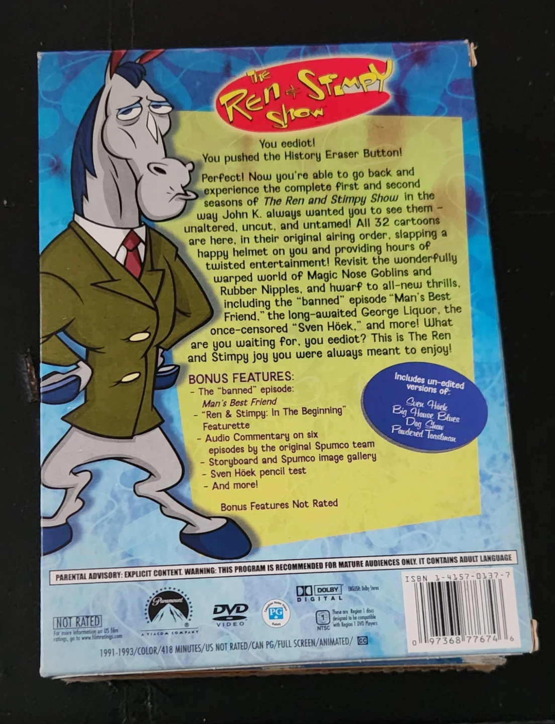 Ren & Stimpy Season 1 & 2 + Sealed 3 and a Half-ish - photo 3