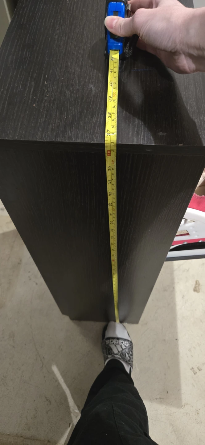 Dark Wood 2-Tier Shoe Cabinet - photo 3
