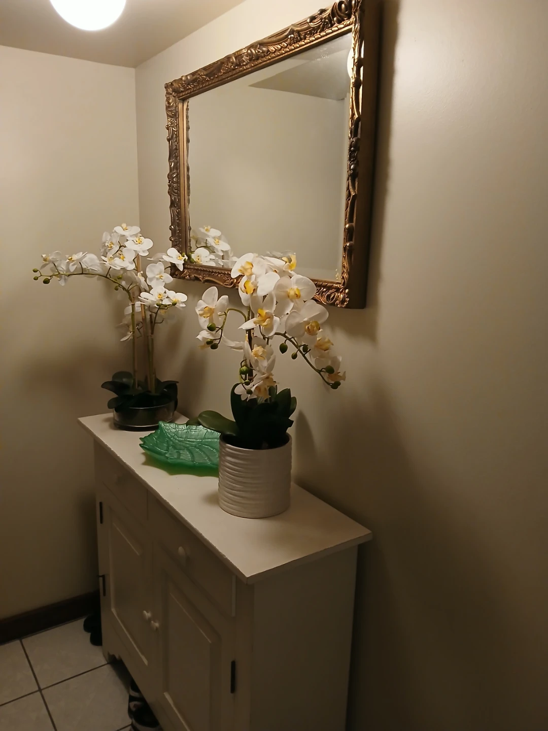 Golden rectangular mirror - photo 2