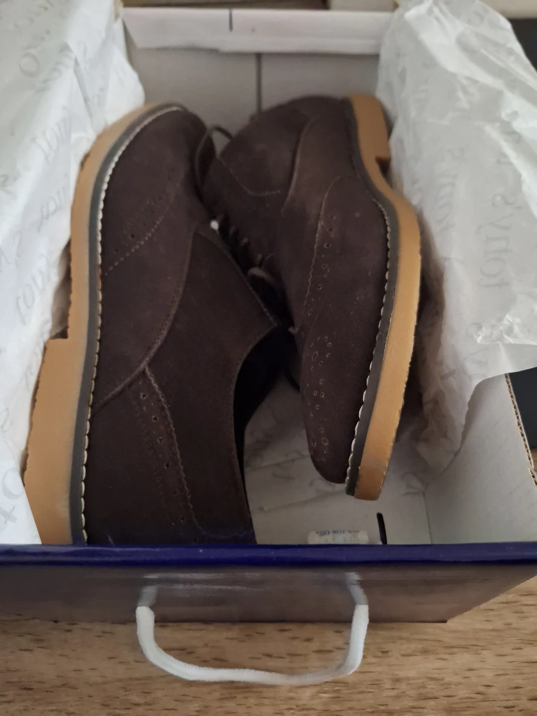 Men's Brown Suede Wingtip Brogues - photo 4