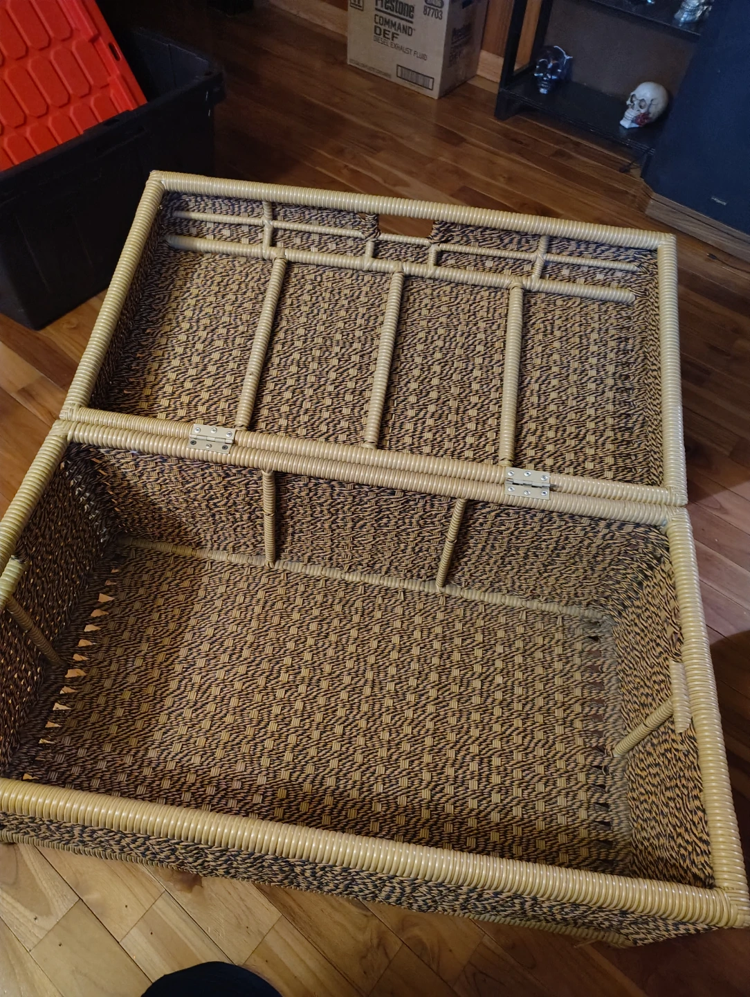 Wicker Storage Chest Trunk - photo 3
