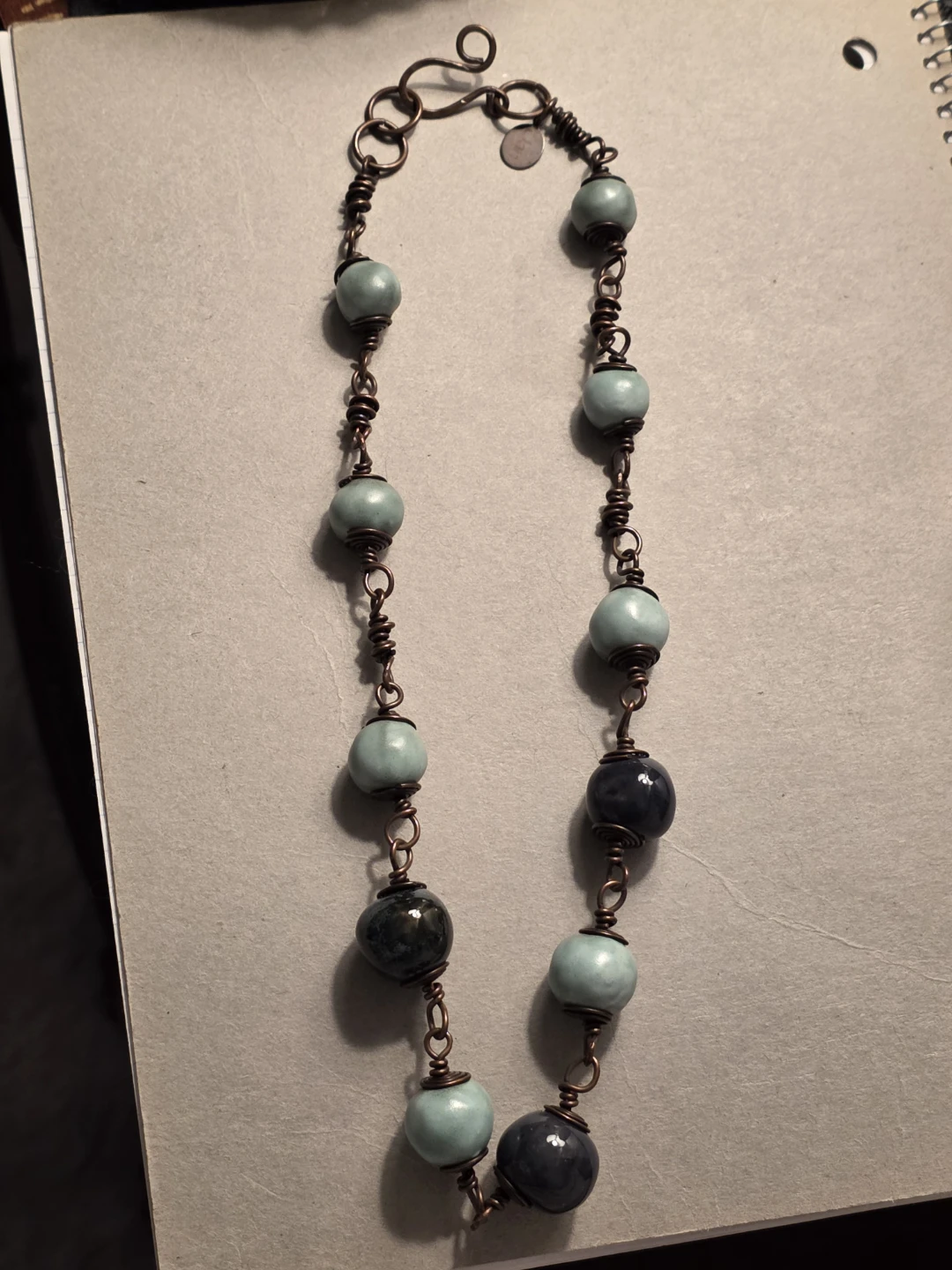 Artisan Style beaded Necklace JAN on tag