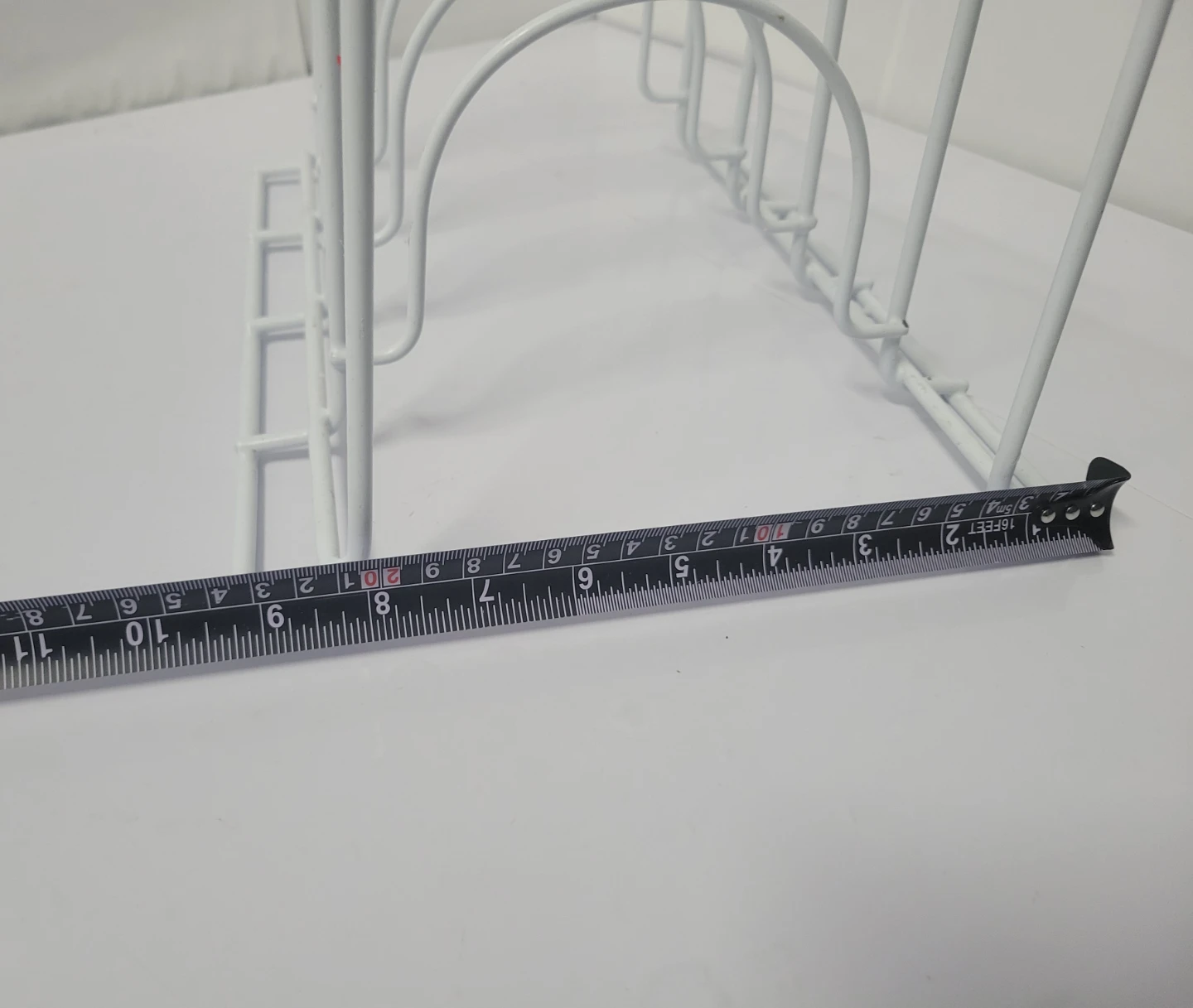 White Metal Organizer Rack for Lids or Cutting boards - photo 3