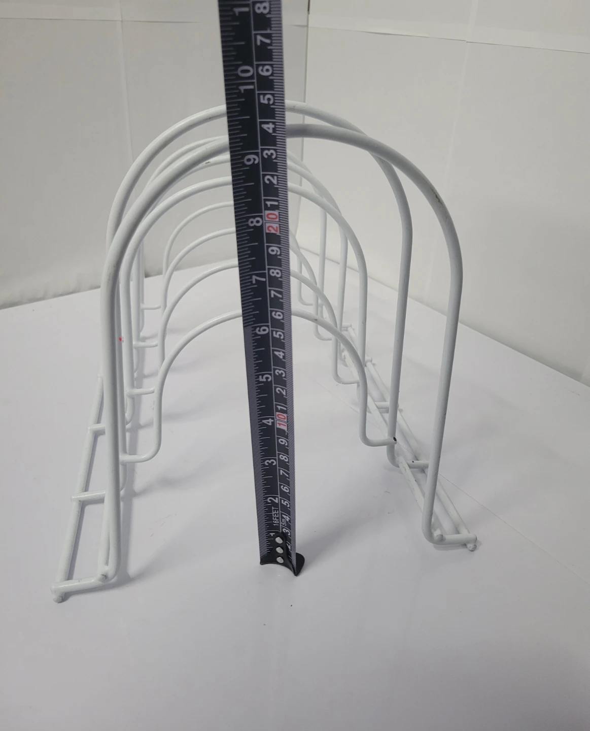 White Metal Organizer Rack for Lids or Cutting boards - photo 4