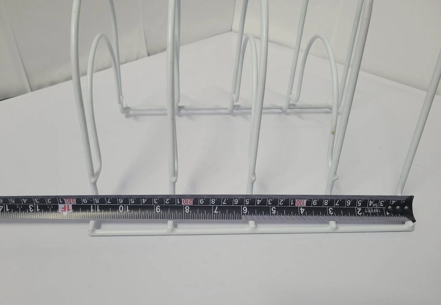 White Metal Organizer Rack for Lids or Cutting boards - photo 5