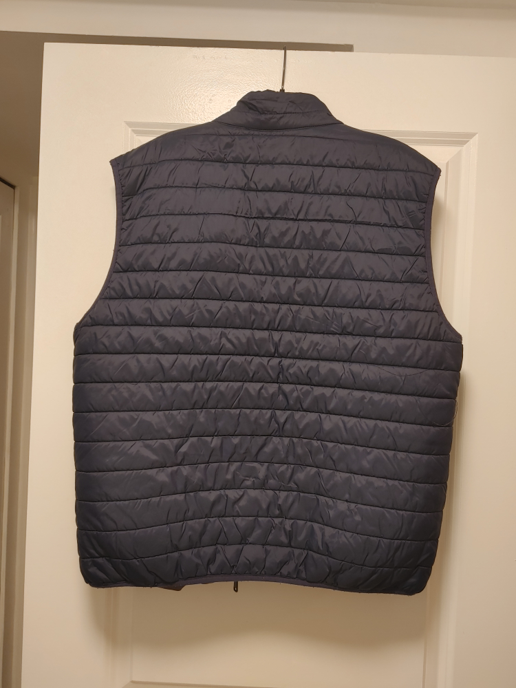 Men's ZARA Puffer Vest Navy Blue Size XL - photo 5
