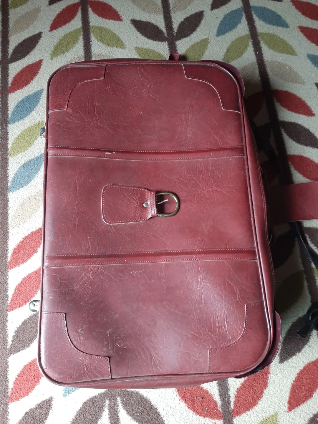 Vintage Burgundy Suitcase/Briefcase - photo 3