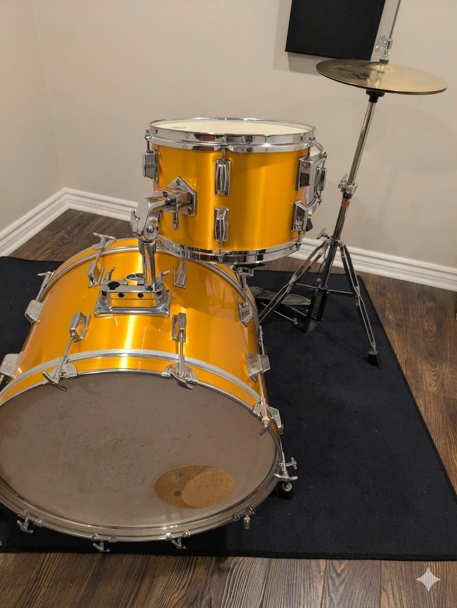 ORANGE STEWART DRUM KIT