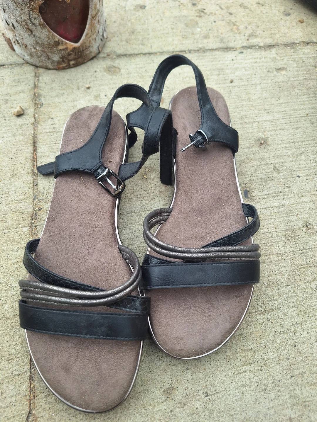Black Women's Sandals Size 8