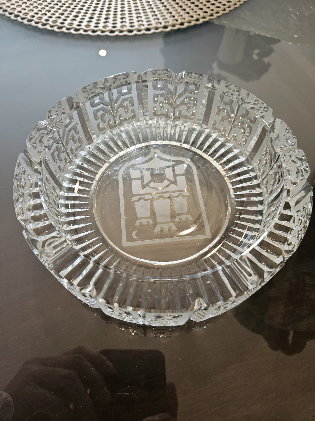 Crystal Glass Ashtray and candy dish - photo 3