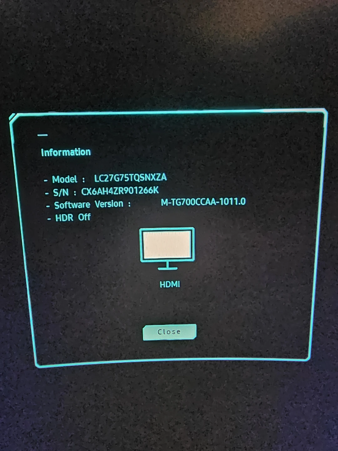 Samsung 27" curved monitor