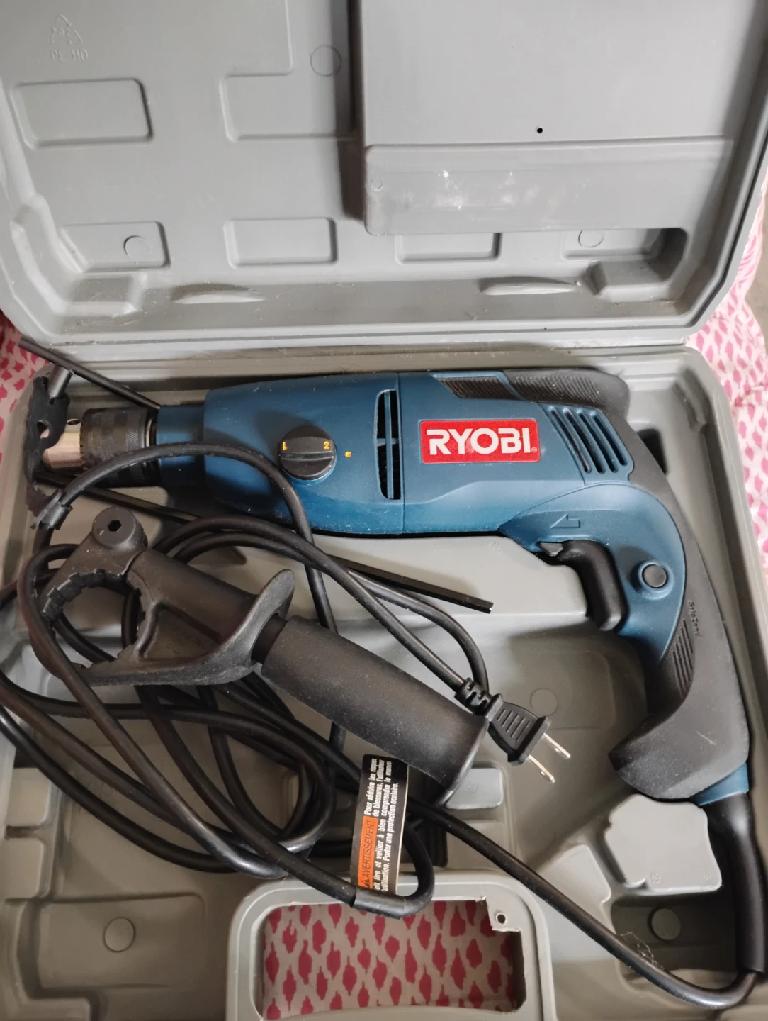 Ryobi Corded Drill with Case