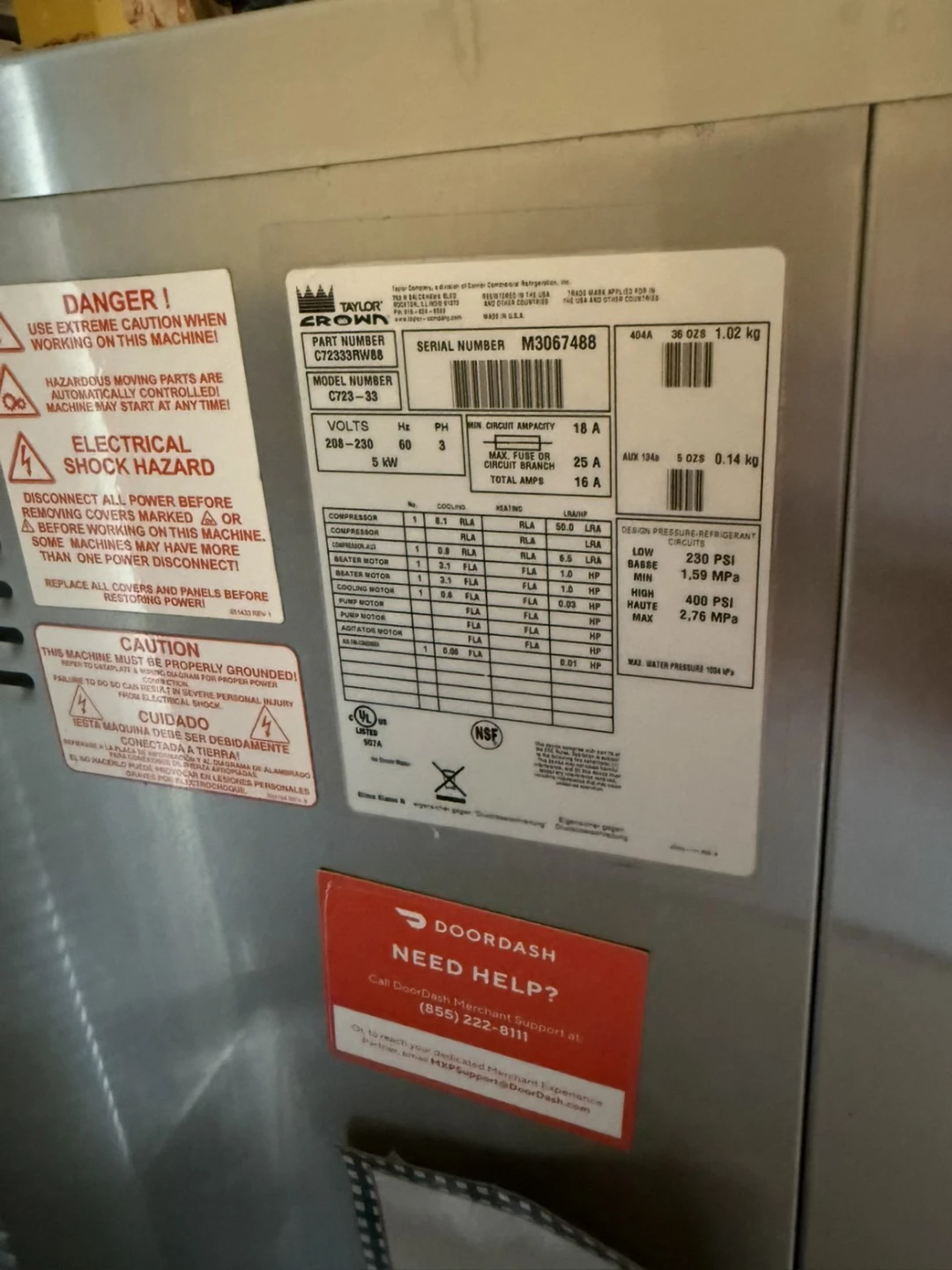 2 Taylor C723 Soft Serve Ice Cream Freezer Machines - photo 5