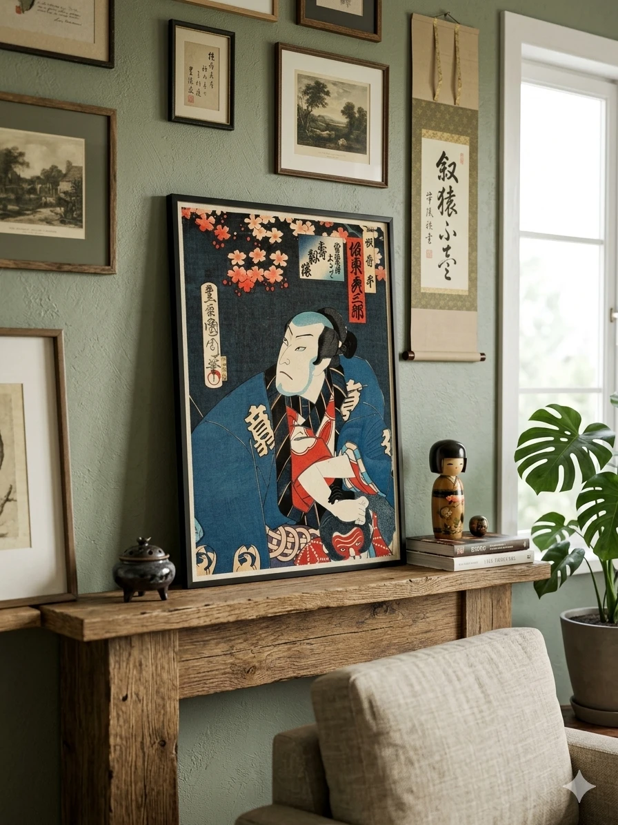 Japanese Meiji Era Woodblock Print - Toyohara Kunichika - photo 4