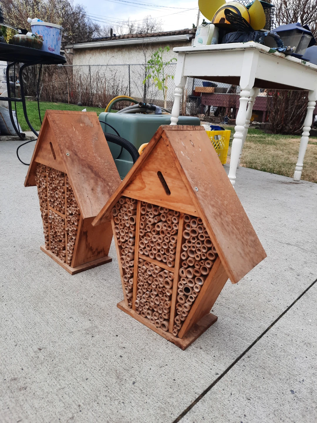 Pair of Wooden Bee Houses - photo 3