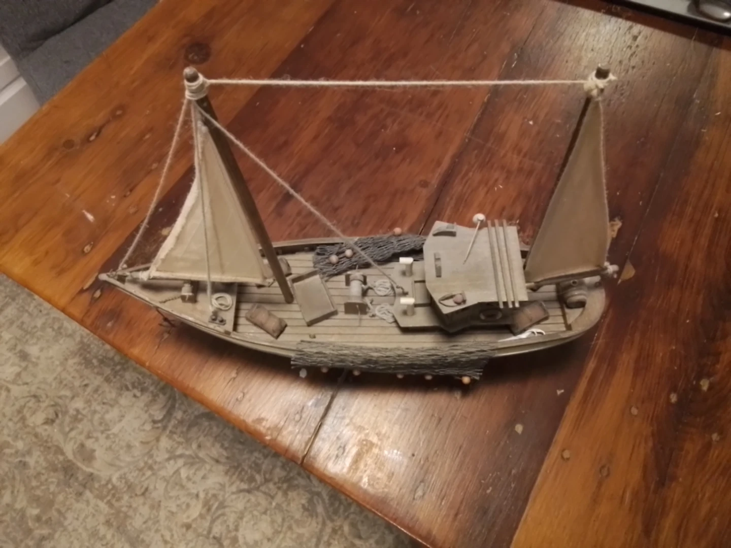 Wooden Sailboat Model - photo 2