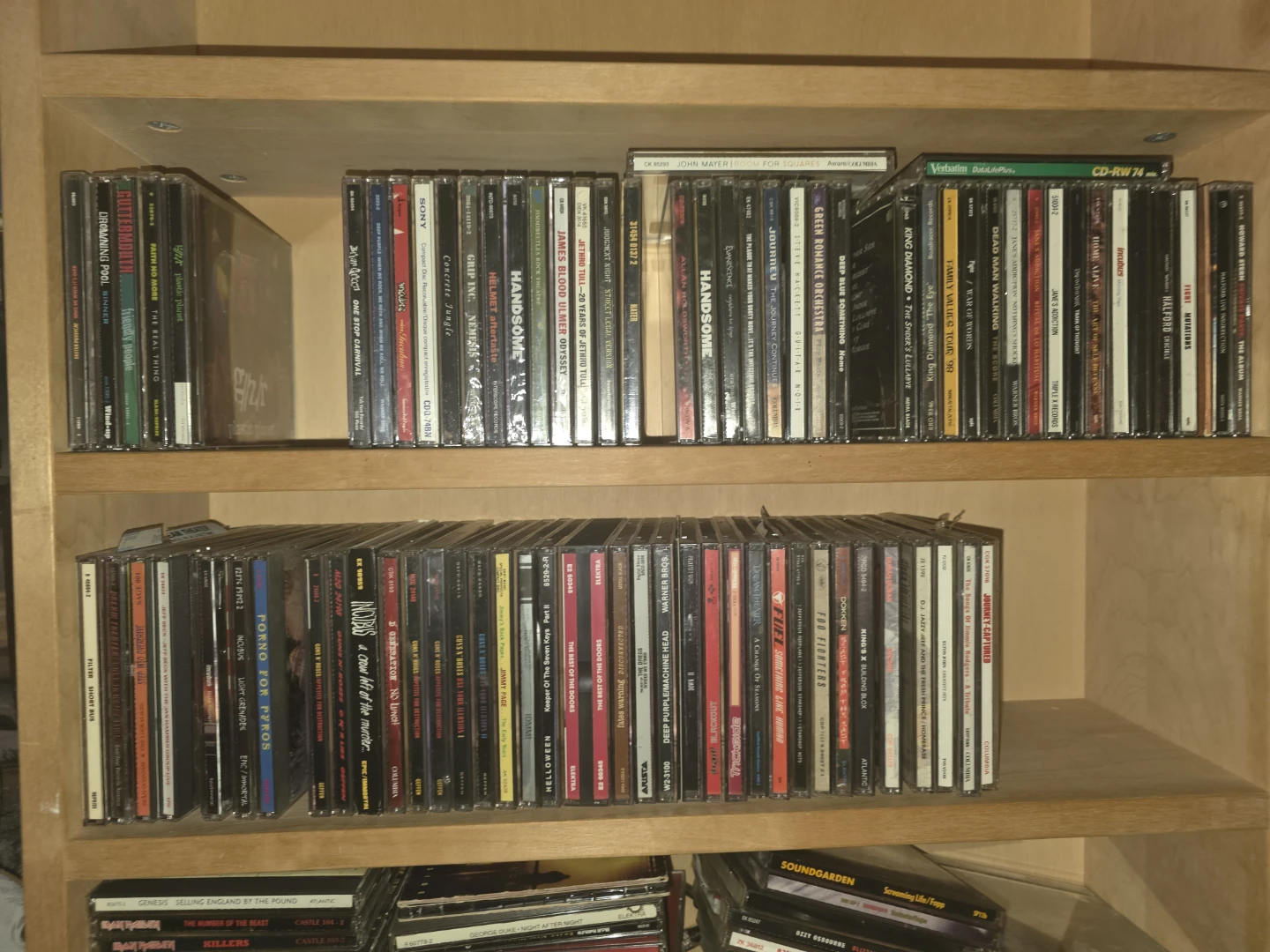 Metal, rock and jazz fusion CDs