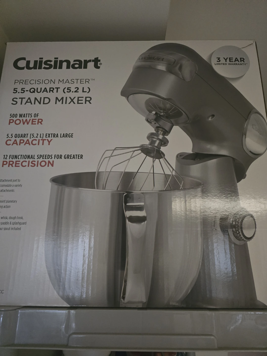 Cuisinart Precision Master 5.5-Quart Stand Mixer