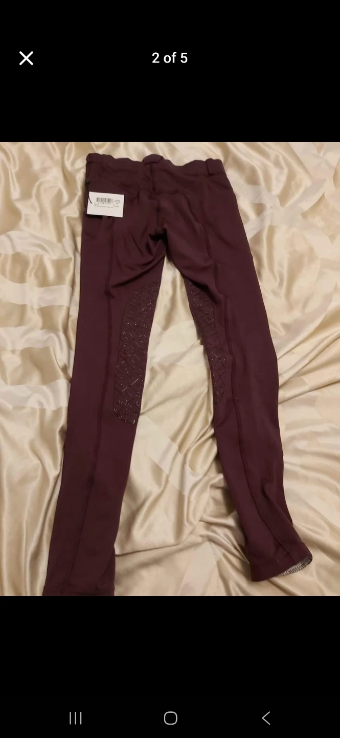 OV LDS Aerowick Tights Wine riding breeches new with tags - photo 3