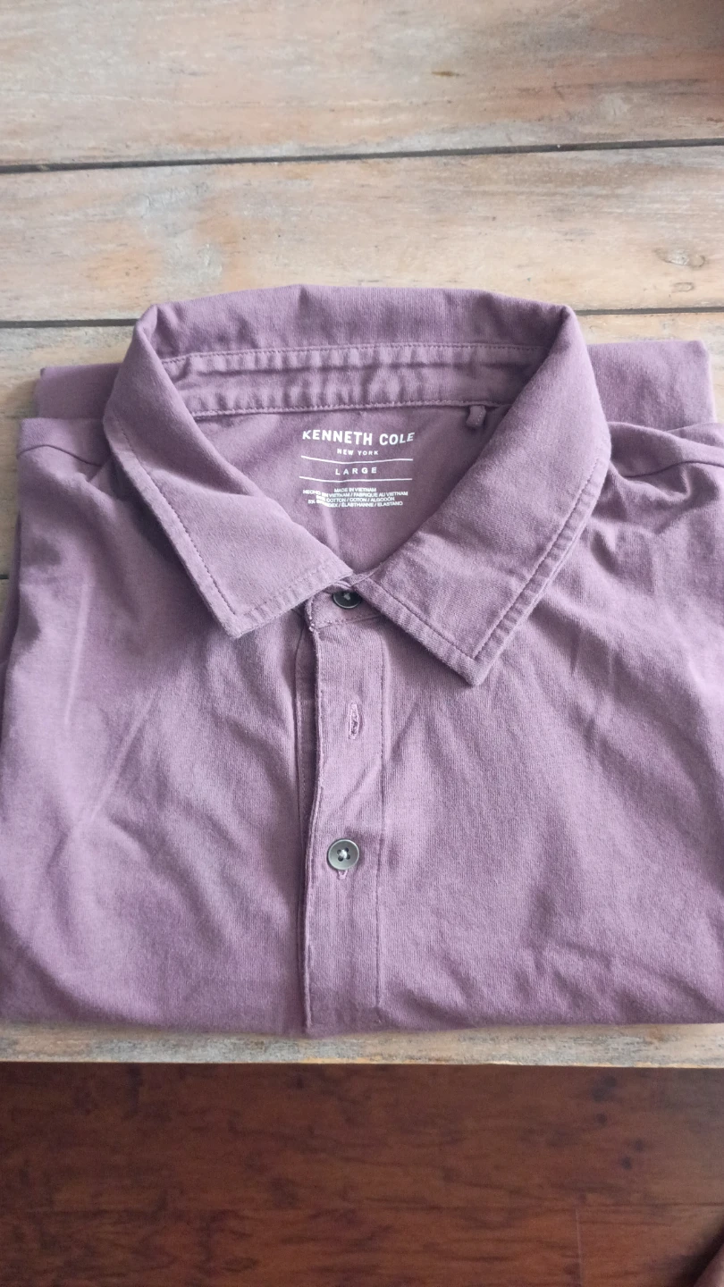 Kenneth Cole New York Men's Polo Shirt - Purple, Size Large - photo 3