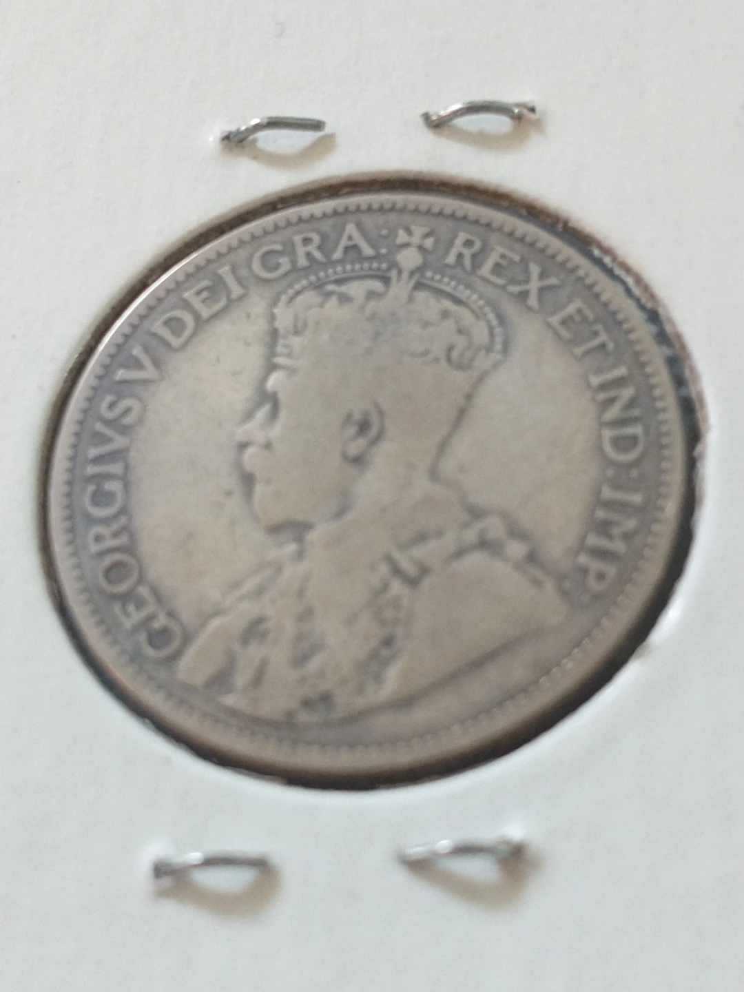 1913 Canada George V .925 silver quarter - photo 5