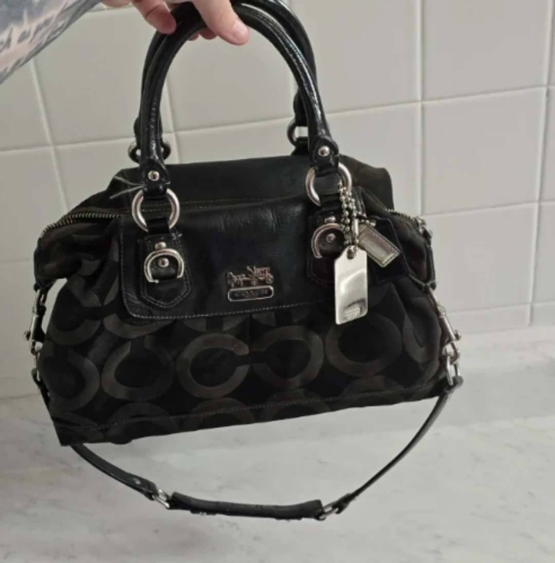 Coach Signature C Monogram Satchel Handbag